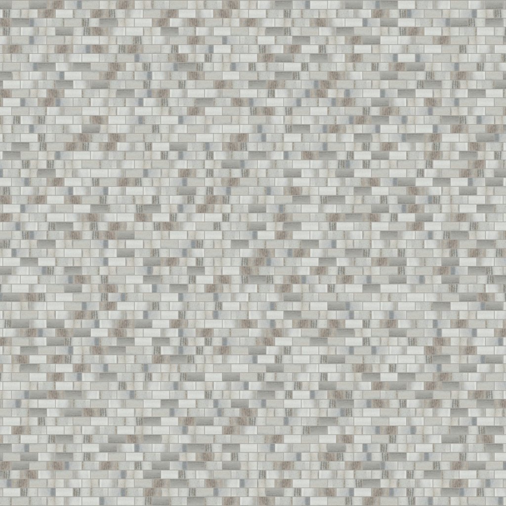 Marble Systems Verona Polished 5/8x1 1/4 Marble Mosaic 12x12 - Verona