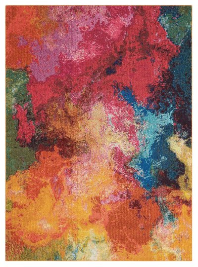 Nourison Home Nourison Celestial CES04 5'3" x 7'3" Palette Modern Indoor Rug - 3'11" x 5'11"