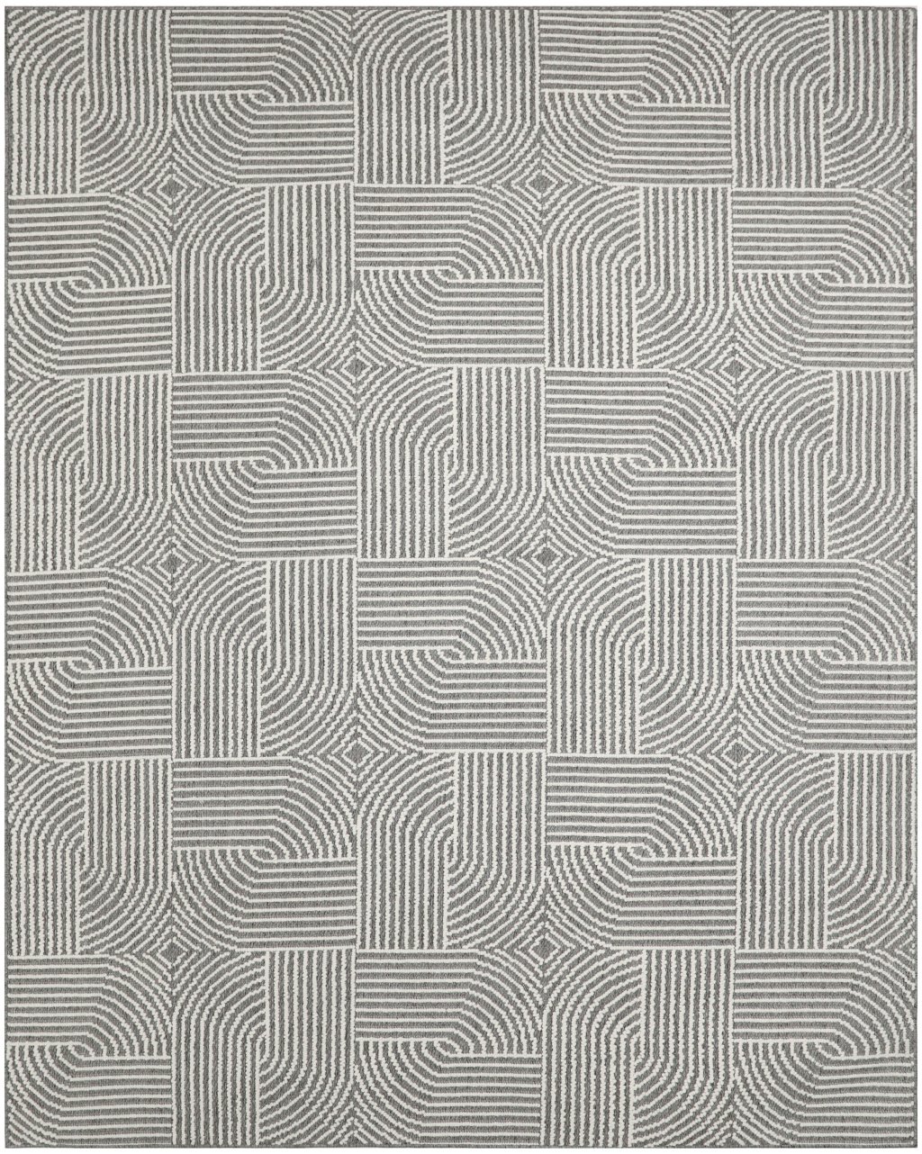 Nourison Home Nourison Natural Texture NTX02 7'10" x 9'10" Charcoal Ivory Modern Indoor Rug