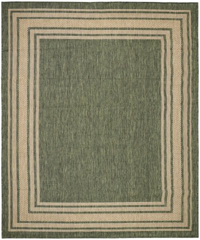 Nourison Home Nourison Horizon Indoor/Outdoor HOZ03 5' x 7' Green Modern Rug - 8' x 10'