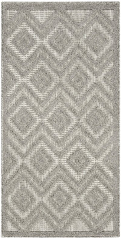 Nourison Home Nourison Versatile NRV01 2' x 6' Silver Grey Modern Rug - 2' x 4'