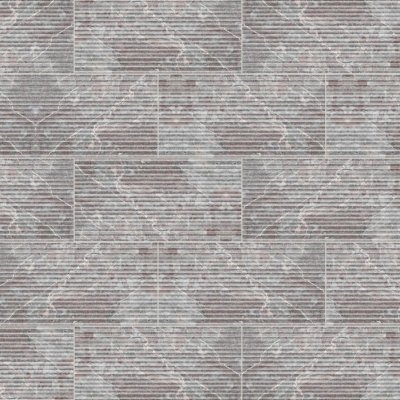 Qualis Ceramica Sereno Burgundy 12x24 Curva - Alternating 1/2