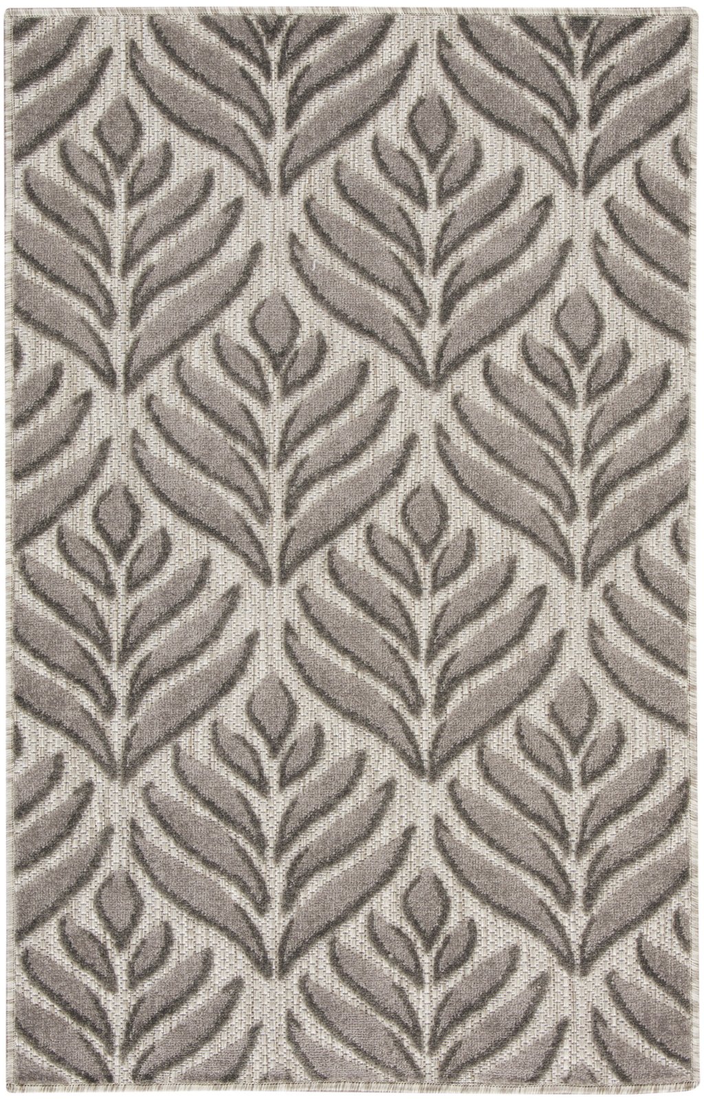 Nourison Home Nourison Aloha ALH35 2'8" x 4' Charcoal Tropical Rug