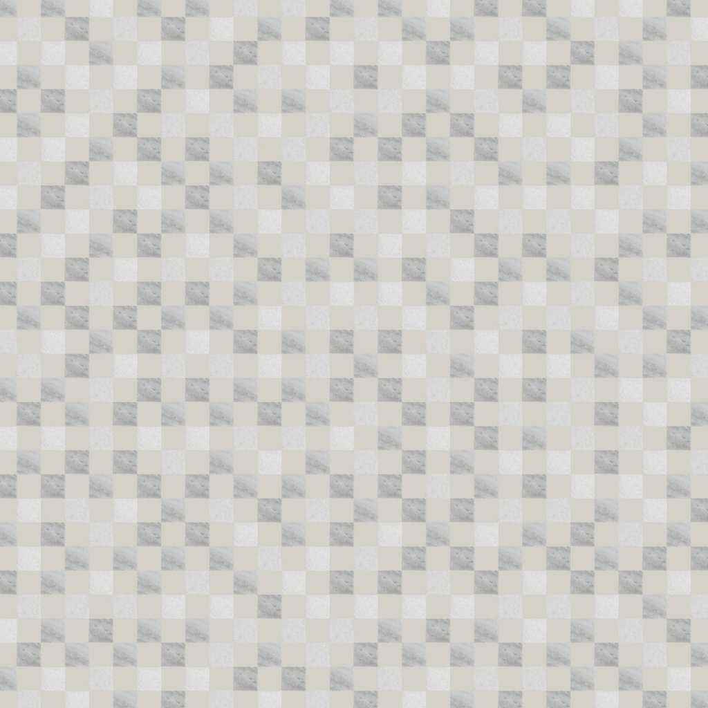 Qualis Ceramica Chelsea Collection Grey White Multicolor Marble Diamond Honed 11.4"x11.3"