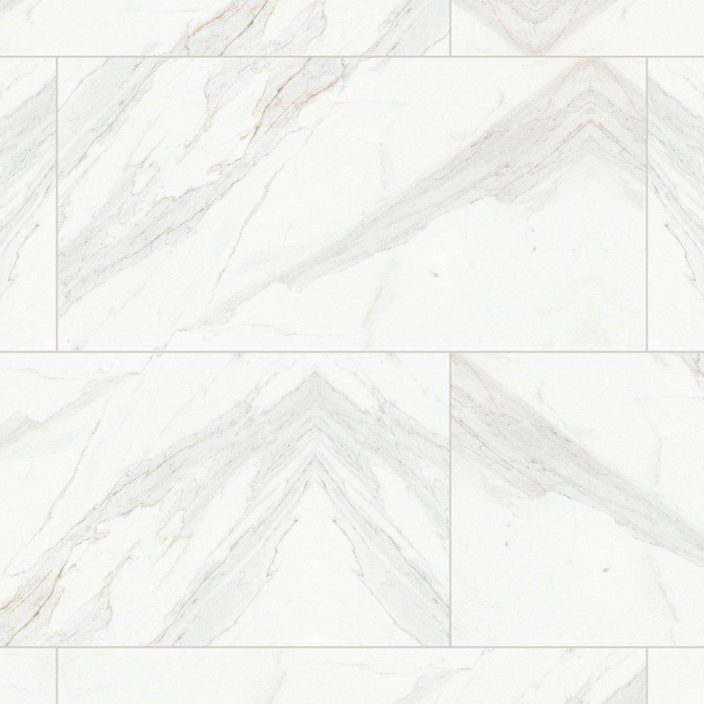 Qualis Ceramica Royal Stoneworks 24X48 Crown Calacatta Vintage