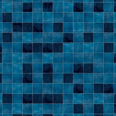 Qualis Ceramica Morocco 5x5 Blue Gloss - Grid