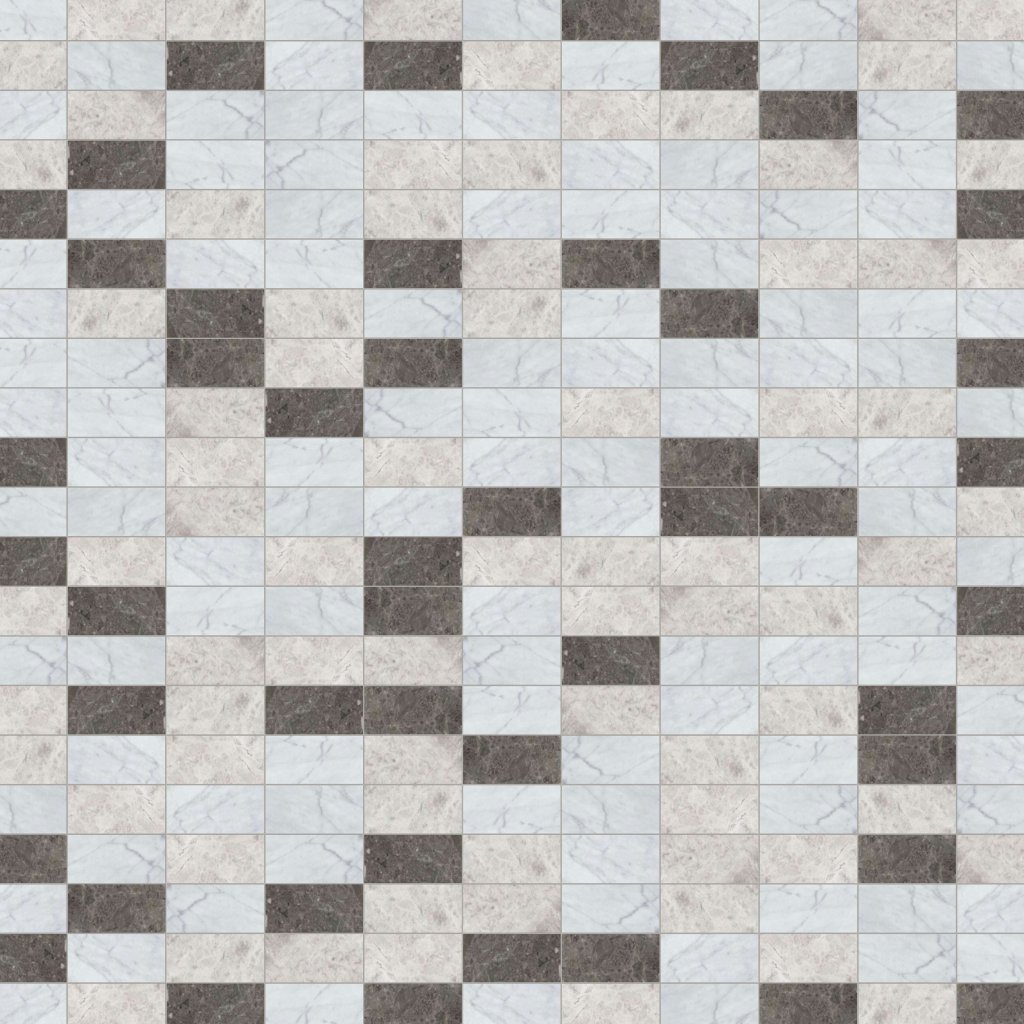 Marble Systems Massa Honed Subway On Mesh Marble Mosaic 8 1/2x16 3/4 - Massa