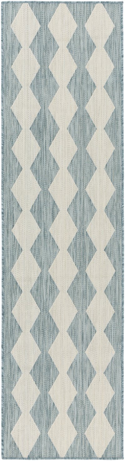 Nourison Home Nourison Positano POS04 8' x 10' Aqua Modern Rug - 2'2" x 10'