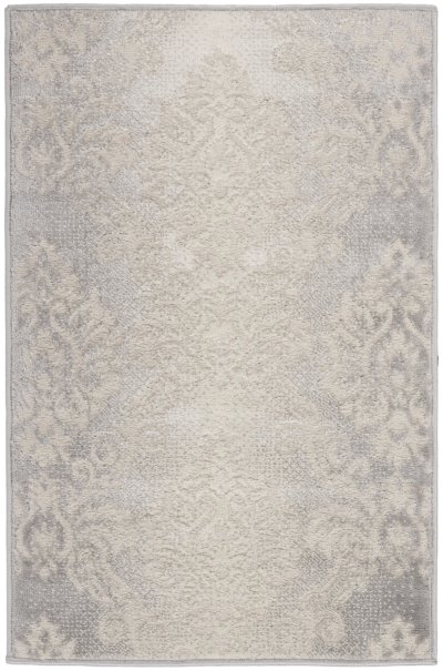 Nourison Home Nourison Elation ETN03 2'3" x 7'6" Ivory Grey Vintage Indoor Rug - 2' x 3'