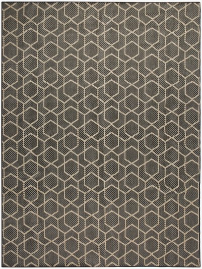 Nourison Home Nourison Horizon Indoor/Outdoor HOZ01 5' x 7' Charcoal Modern Rug - 9' x 12'