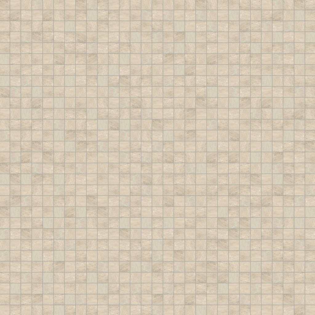 Marble Systems Taupe Matte 2x2 Slate Look Porcelain Mosaic 12x12 - Taupe