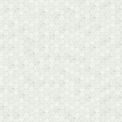 Qualis Ceramica Eterna Bianco 2 Honed Hexagon Mosaic - 12" x 12"