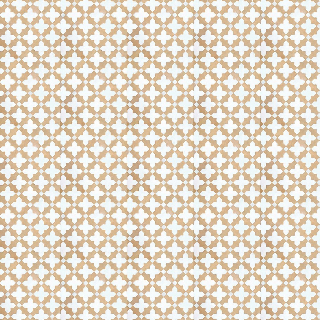 Marble Systems White, Beige Glossy Samira Zellige Mosaic 12x12 - White, Beige