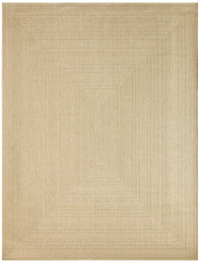 Nourison Home Nourison Tulum TLM04 8' x Round Taupe Ivory Outdoor Rug - 9' x 12'