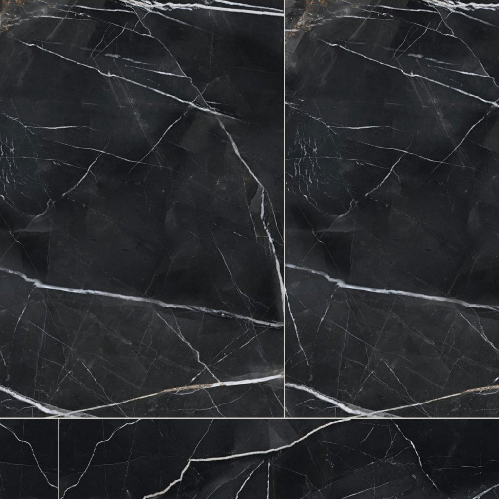 Qualis Ceramica Royal Stoneworks 48X110 Regal Black Vein Polished