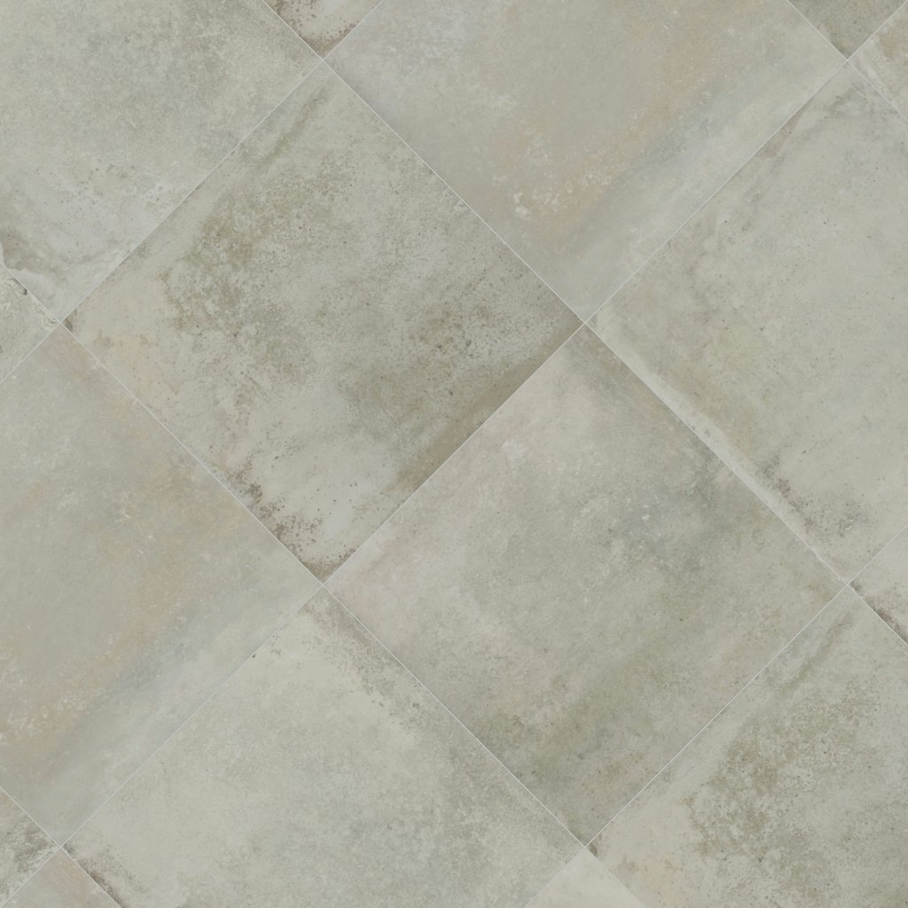 Daltile Rekindle Light Grey, Square, 24X24, Stepwise, Matte - Light Grey