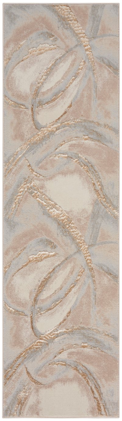 Nourison Home Nourison Splash BSK01 4' x 6' Beige Grey Modern Indoor Rug - 2'2" x 7'6"