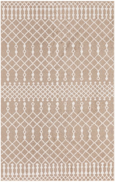 Nourison Home Nourison Astra Machine Washable ASW10 3'3" x 5' Taupe Bohemian Indoor Rug - 3'3" x 5'