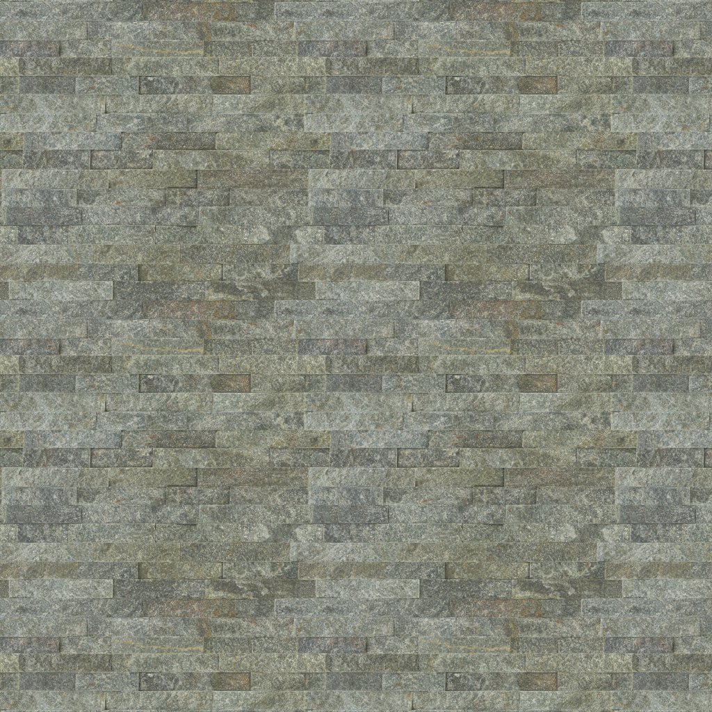 American Olean Stacked Stone - Beijing Green, Rectangle, 6X24, Natural Cleft (S282) - Beijing Green