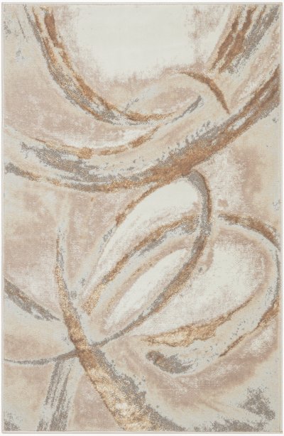Nourison Home Nourison Splash BSK01 4' x 6' Beige Grey Modern Indoor Rug - 3'3" x 5'