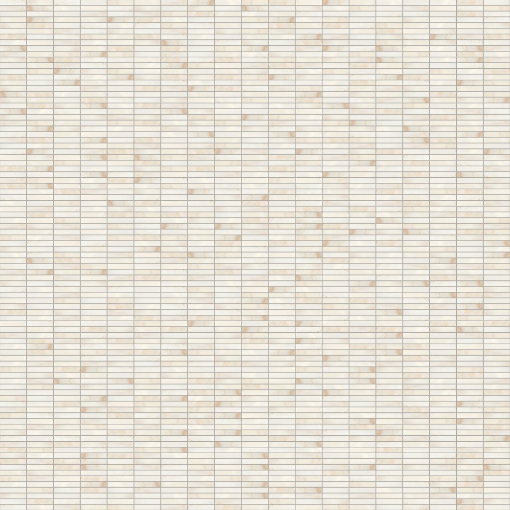 Marble Systems Calacatta Amber Honed 5/8x3 Marble Mosaic 12x12 - Calacatta Amber
