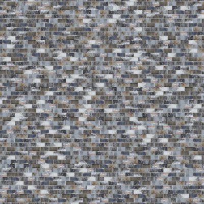 Marble Systems Metta Glossy 1/2x1 1/4 Glass Mosaic 12 3/4x12 1/4 - Metta - 12 3/4" x 12 1/4" x 15/64"