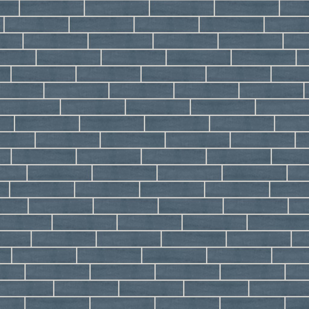Qualis Ceramica Chateau Azure Ink Glossy 3X12W