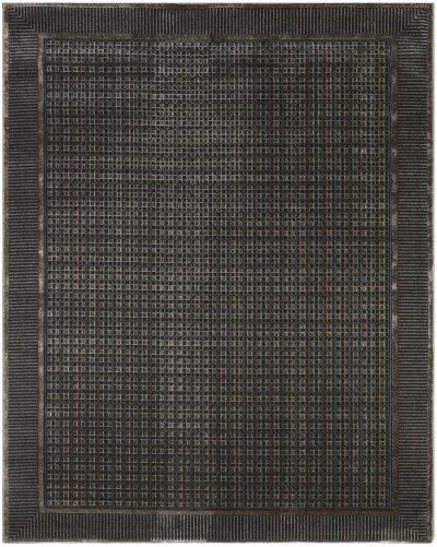 Nourison Home Nourison Nordic NRC03 9' x 12' Black Taupe Art Deco Indoor Rug - 8' x 10'