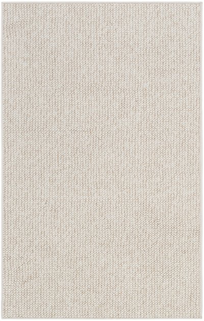 Nourison Home Nourison Textured Home TXH01 2' x 6' Ivory Beige Farmhouse Indoor Rug - 2'2" x 3'9"