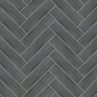 Qualis Ceramica Ledger Stone 6x24 Split Face - Herringbone