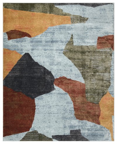 Nourison Home Nourison Nordic NRC18 5' x 7' Blue Multicolor Modern Indoor Rug - 8' x 10'