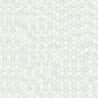 Qualis Ceramica Eterna Bianco 6 Honed Hexagon Mosaic - 10,5" x 12"