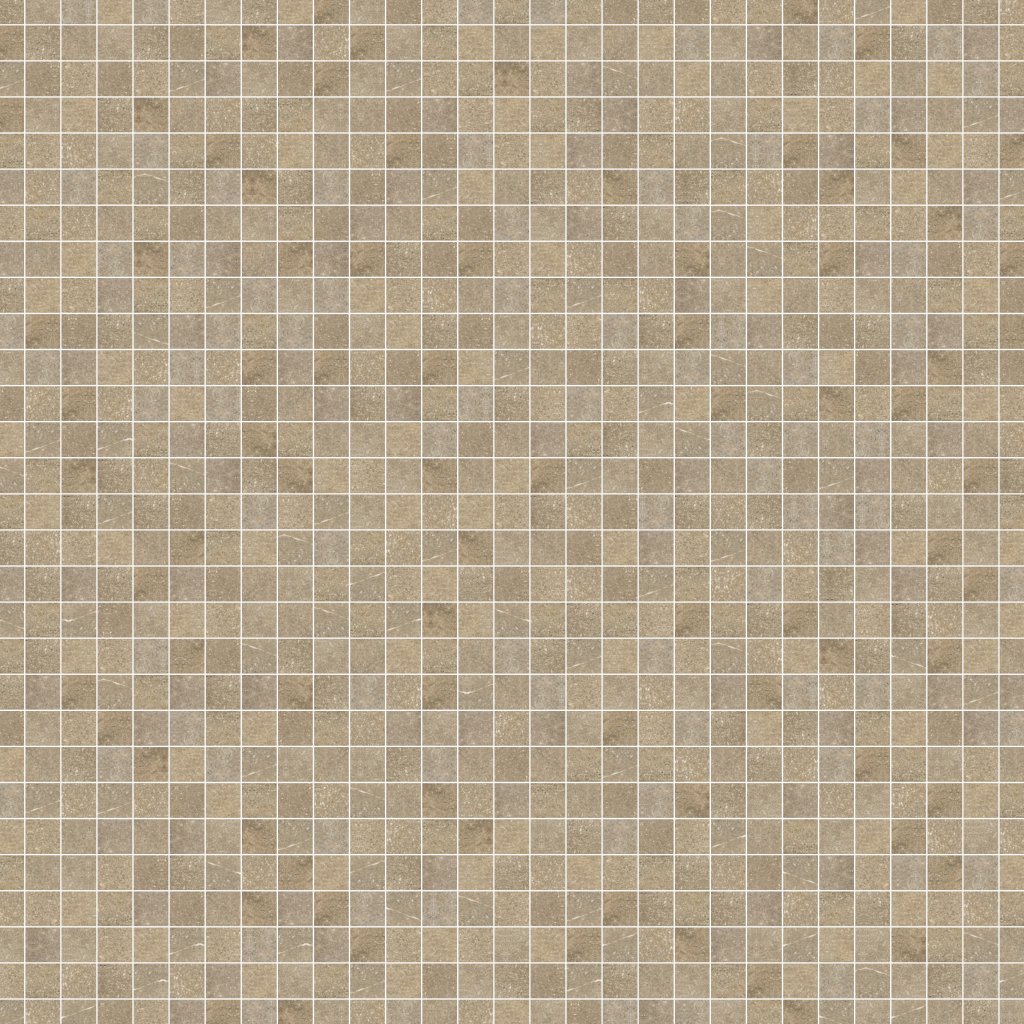 Qualis Ceramica QU Foundation Terra Brown 2X2 Mosaic - Brown