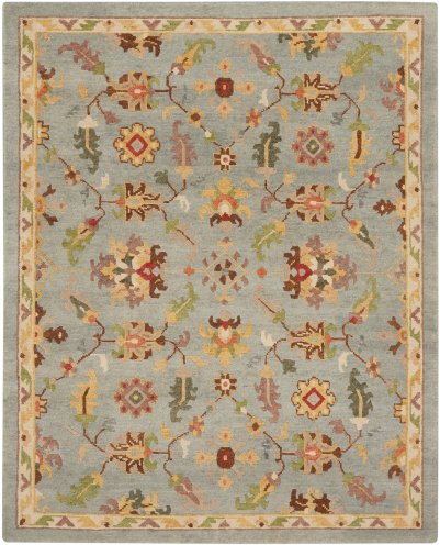 Nourison Home Nourison Tahoe TA13 9'9" x 13'9" Seaglass Traditional Indoor Rug - 7'9" x 9'9"