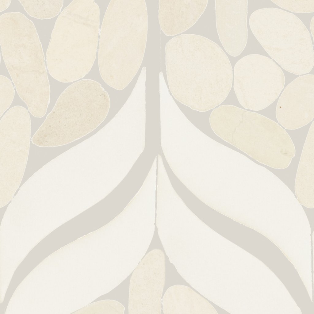 Daltile Pebble Oasis Icicle, Petal Pebble, Tumbled - Icicle