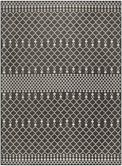 Nourison Home Nourison Positano POS02 12' x 15' Black Modern Rug - 10' x 14'