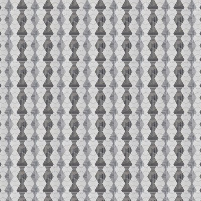 Marble Systems Snow White, Skyline Multi Finish Cravat Marble Mosaic 4 3/4x7 15/32 - Snow White, Skyline - 4 3/4" x 7 15/32" x 3/8"