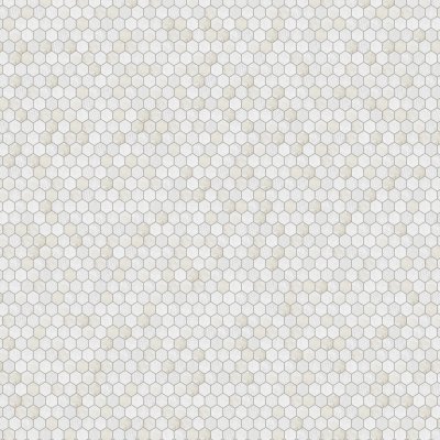 Marble Systems Diana Royal Textured Hexagon 2 Marble Mosaic 10 3/8x12 - Diana Royal - 10 3/8" x 12" x 3/8"