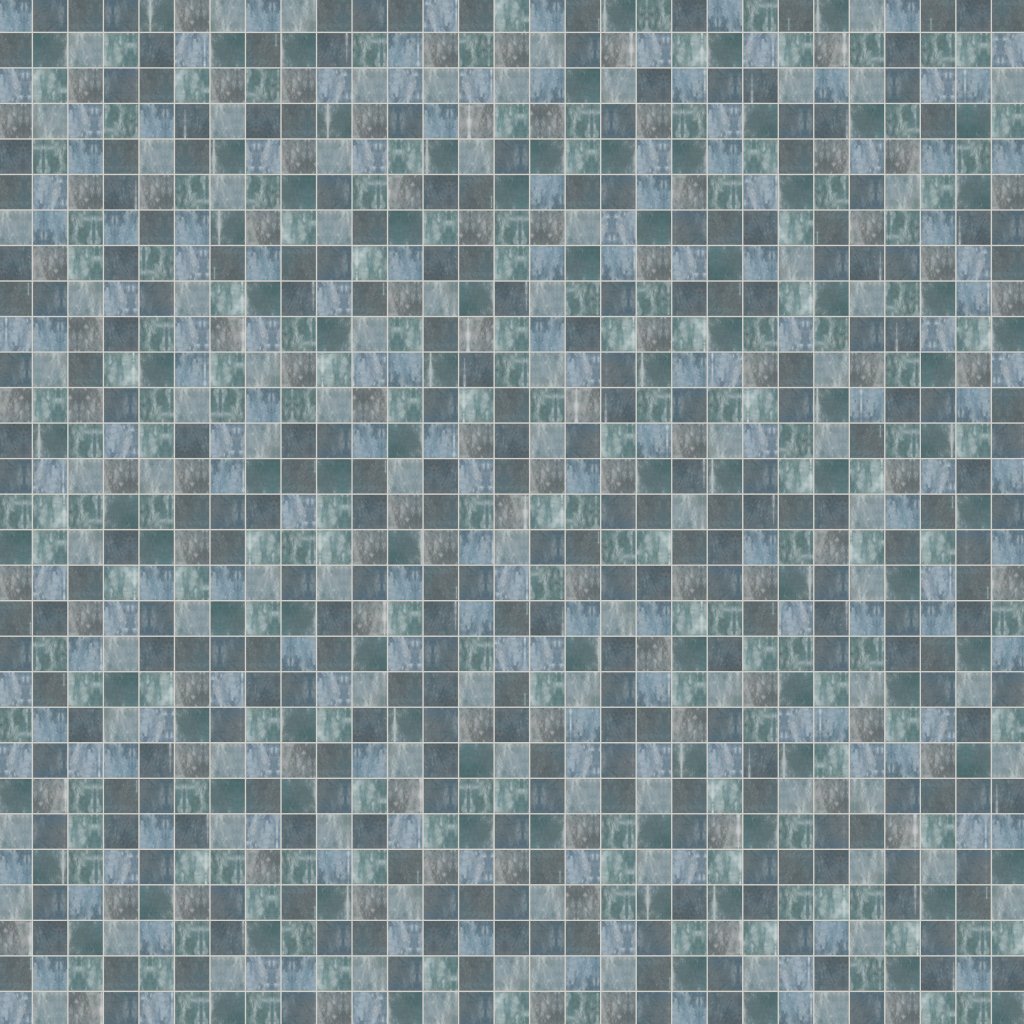 Qualis Ceramica Chelsea Collection Zellige Glazed Ceramic Soft Blue Mix 3"x3" Mosaic