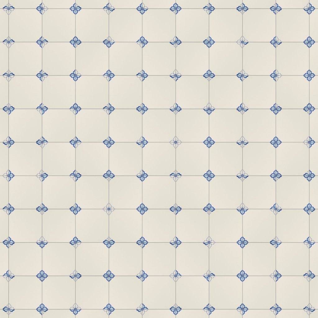 Marble Systems Gelosia Blanc Glazed Ceramic Tile 6x6 - Gelosia Blanc