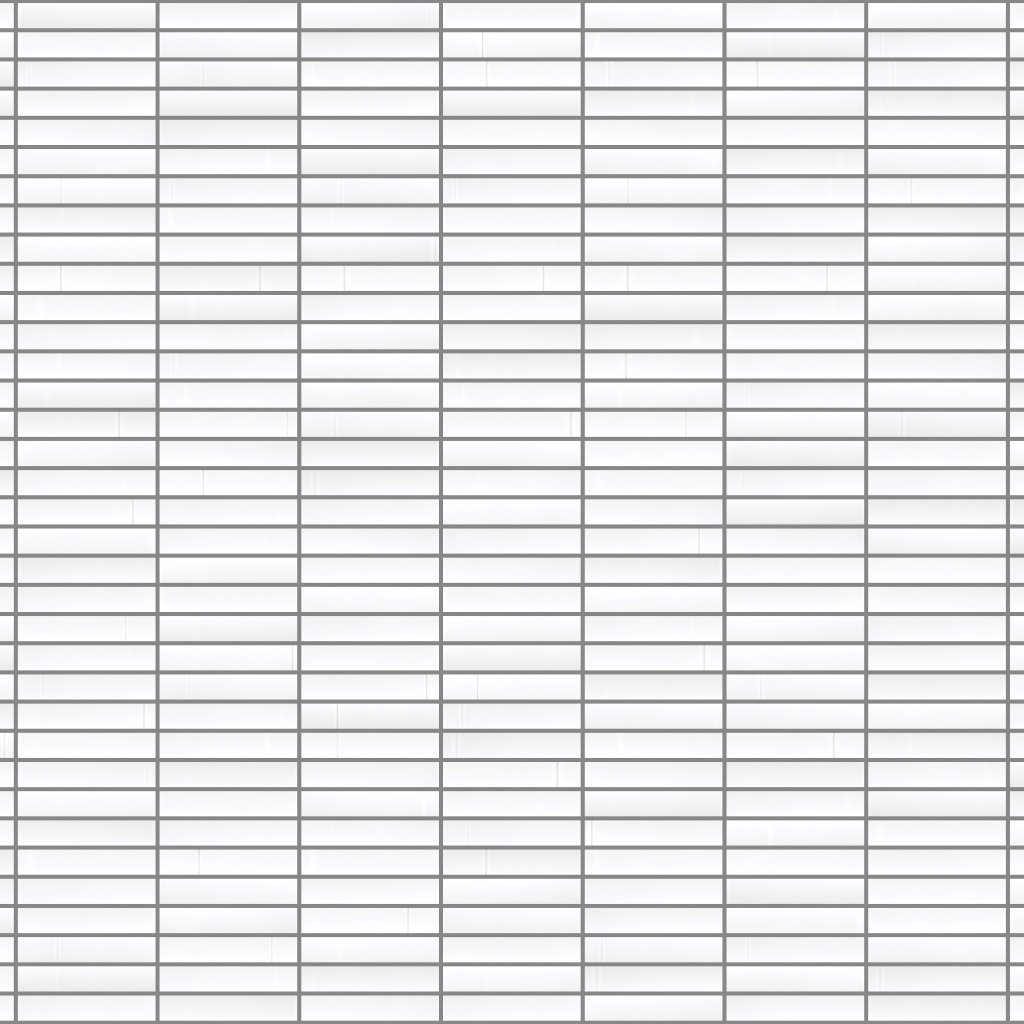 Emser Tile KAIZEN WHITE SATIN STACKED MOSAIC -POR - White