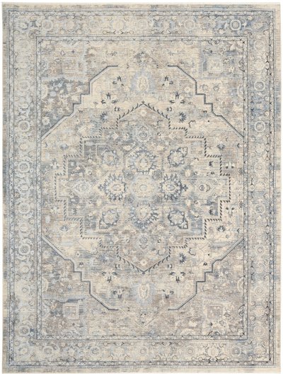 Nourison Home Nourison Sultana SLL06 7'10" x 10'2" Ivory Blue Vintage Indoor Rug - 7'10" x 10'2"