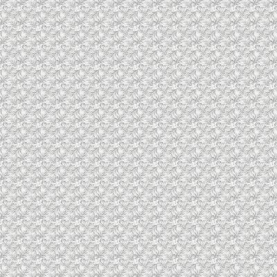 Qualis Ceramica Chelsea Collection 6"x6" Grey Palm Leaf Printed White Marble - 12" x 12"