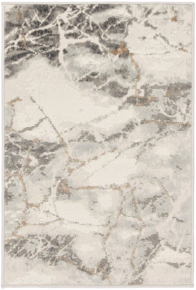 Nourison Home Nourison Elation ETN13 2'3" x 7'6" Ivory Grey Modern Indoor Rug - 2' x 3'