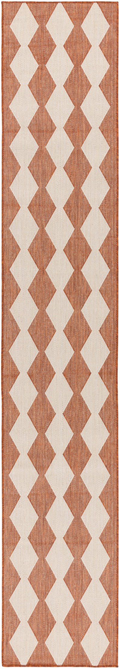 Nourison Home Nourison Positano POS04 2'2" x 12' Terracotta Modern Rug - 2'2" x 12'