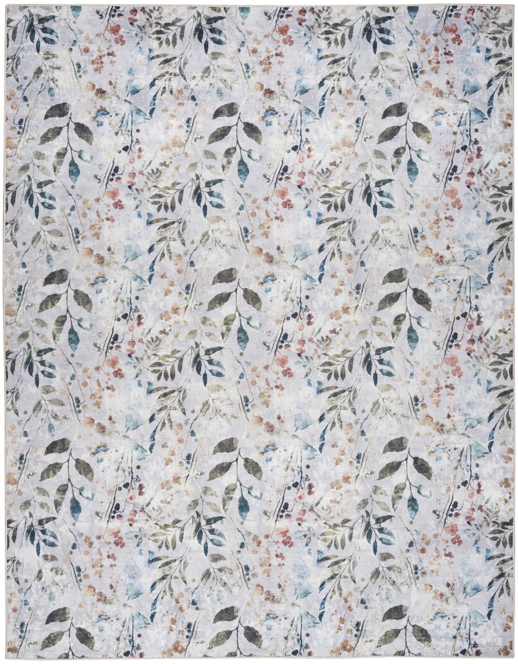 Nourison Home Nourison Nourison Washables NWB05 9'2" x 12' Grey Multicolor Contemporary Indoor Rug