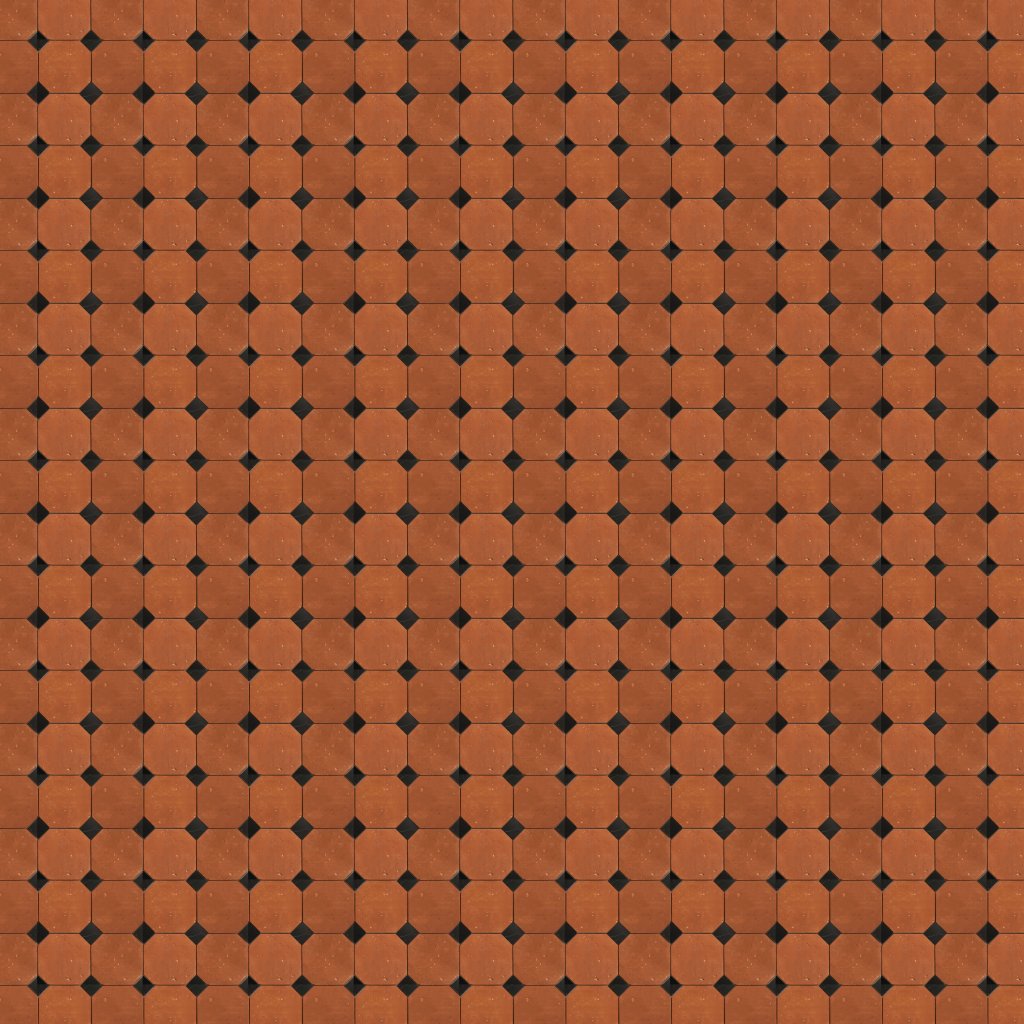 Marble Systems Black, Rustic Terracotta Honed Ottapunto Marble Mosaic 12 1/8x12 1/8 - Black