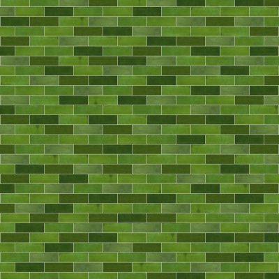 Qualis Ceramica Barcelona 2X6 Olive - Alternating 1/2