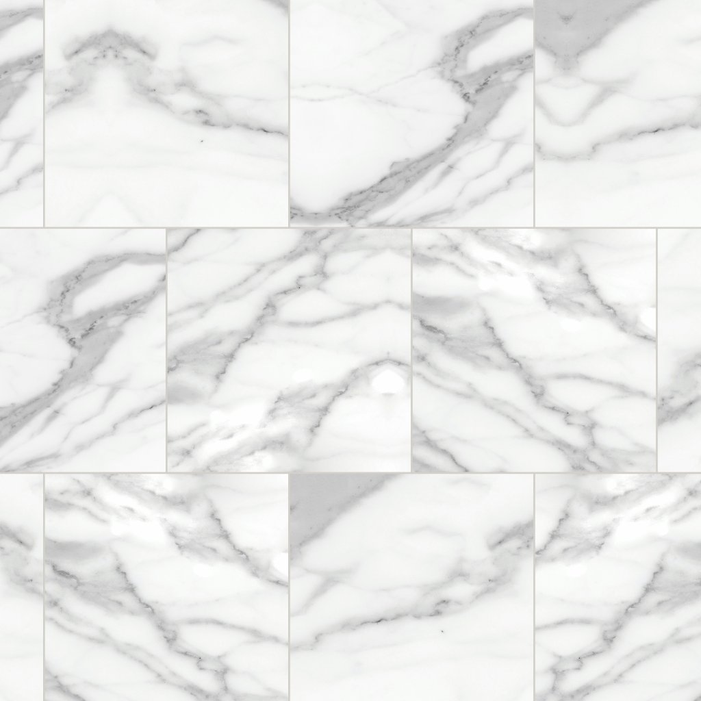 Qualis Ceramica Florence 20X20F Statuario Matt - Black