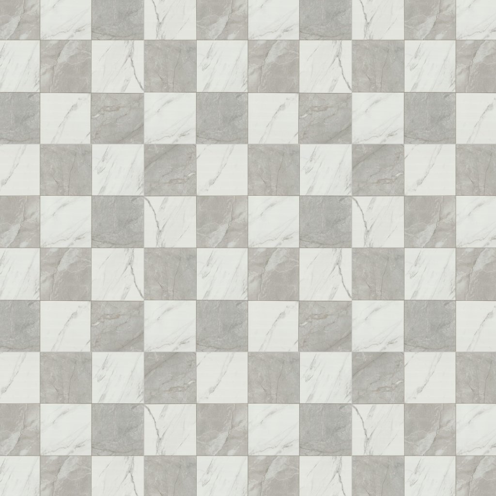 MSI Casa Duet Calacatta Checkered - Grigio
